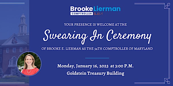 Swearing In Ceremony of Brooke E. Lierman