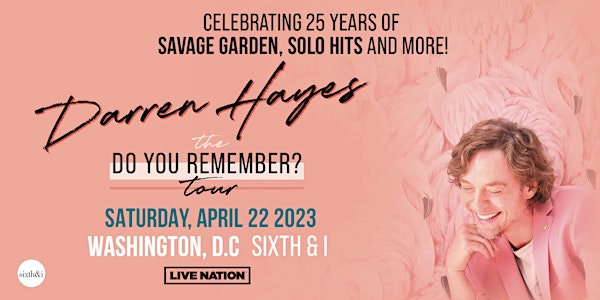 Darren Hayes - The DO YOU REMEMBER? Tour