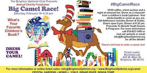 Brighton Optimist Camel Race - Children's Book Character Theme