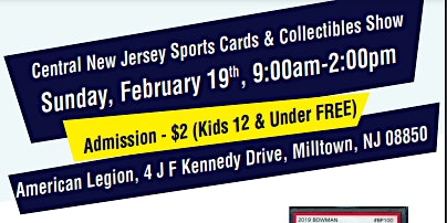 Central Jersey Cards & Collectibles Show
