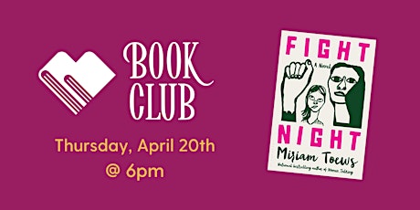 Bookery Book Club: FIGHT NIGHT