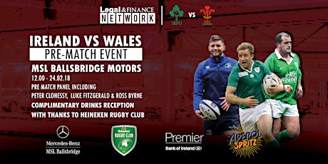 Legal & Finance Network Pre-Match Event - Ireland v Wales - 24 February 2018 primary image