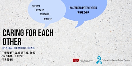 Caring For Each Other- Bystander Intervention Workshop primary image