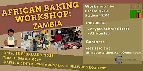 African Baking Workshop - Zambia Cuisine-