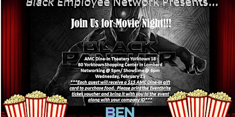Movie Night w/ BEN - Black Panther primary image