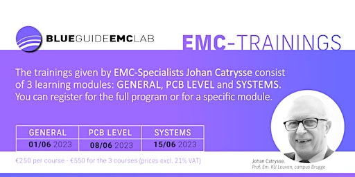 EMC-Trainings by Johan Catrysse, English, Session 1 2023