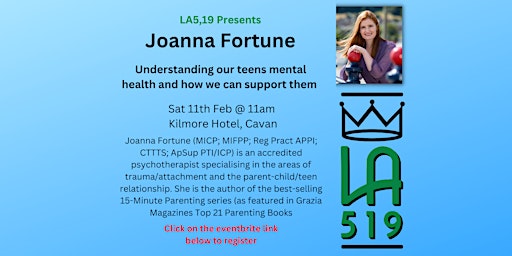 Joanna Fortune a seminar on understanding our teens mental health