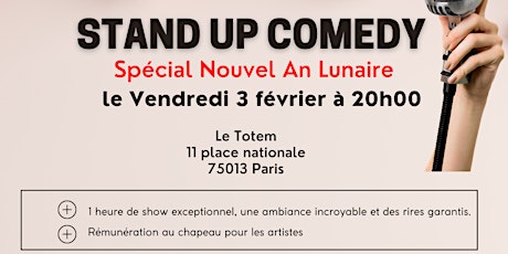 Stand up Comedy Spécial Nouvel An Lunaire