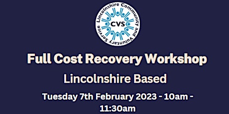 Full Cost Recovery Workshop
