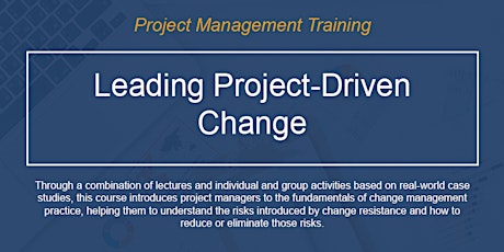 Leading Project-Driven Change  [ONLINE]