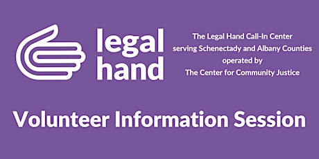 The Legal Hand Call-In Center Volunteer Information Session #1 primary image