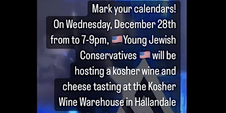 Young Jewish Conservative's Kosher Wine Tasting primary image