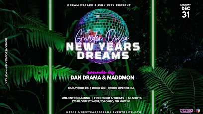 Dream Escape x Pink City: New Years Eve Garden Disco primary image