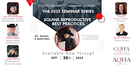 CQHA 2023 Virtual Seminar Series primary image