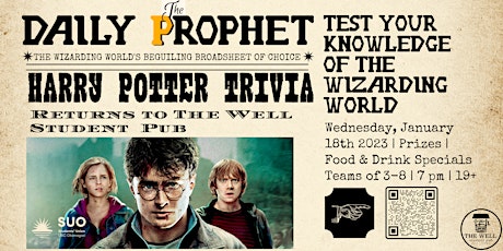Harry Potter Trivia @ The Well primary image
