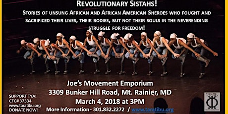 REVOLUTIONARY SISTAHS! - Back by Popular Demand! primary image