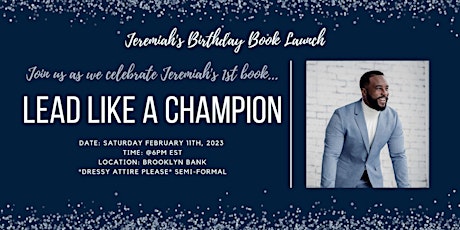 Jeremiah's Private Book Launch Event
