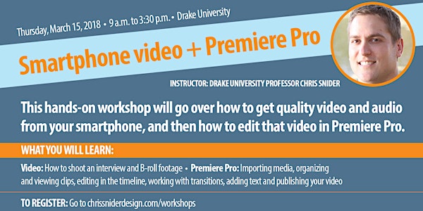 Smartphone video + Editing in Premiere Pro