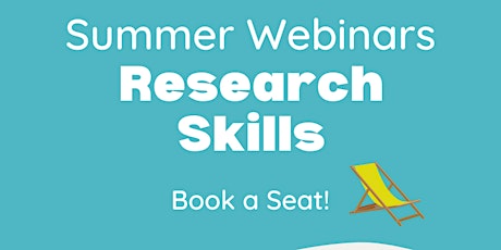 Imagem principal do evento Topic Workout Session- Webinar 1 in Summer Research skills series