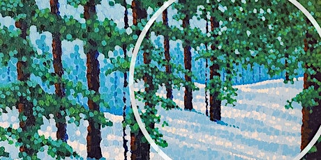 Sunday Art Class: Learn Paint with Dots I A Winter Scene