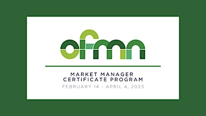 2023 Market Manager Certificate Program
