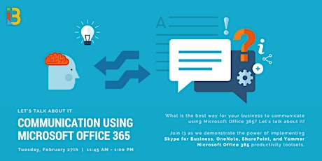 Let's Talk About It - Communication Using Microsoft Office 365 primary image