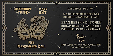 Deep Root NYE Masquerade Party at Paradise Club primary image