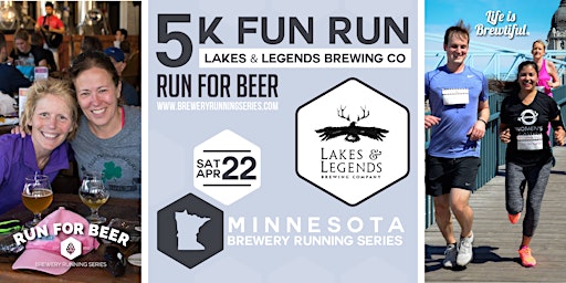 5k Beer Run x Lakes & Legends Brewing Co | 2023 MN Brewery Running Series