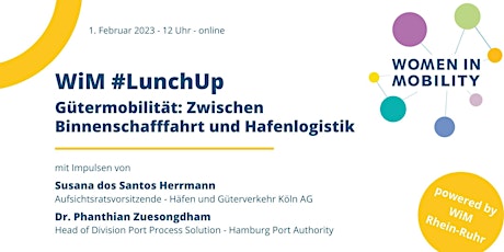 #LunchUp Gütermobilität: Zwischen Binnenschifffahrt und Seehafen