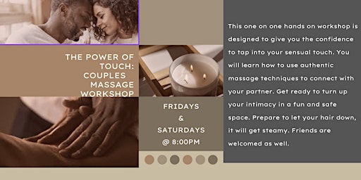 ressource Afbestille band The Power Of Touch: Couples Massage Workshop | Eventbrite