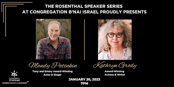 An Evening with Emmy and Tony Award Winner Mandy Patinkin & Kathryn Grody
