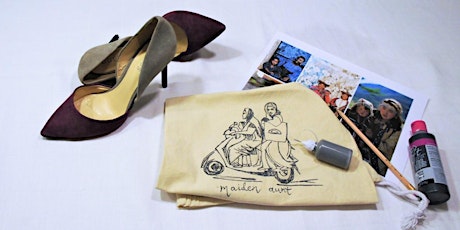 Hand paint a shoe bag for International Women's Day primary image