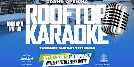 ROOFTOP KARAOKE! @ The Roof Top Live inside The Hard Rock Hotel Hollywood