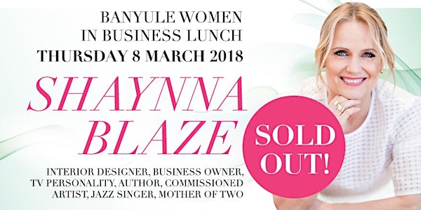 Women in Business Lunch 2018 Shaynna Blaze