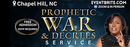 Collection image for IN-PERSON &  ZOOM: Prophetic War & Decree Service