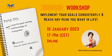 Hauptbild für WORKSHOP: Implement your goals consistently!