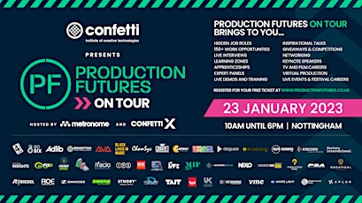 Imagen principal de Production Futures ON TOUR -  Confetti, Nottingham : 23 January 2023