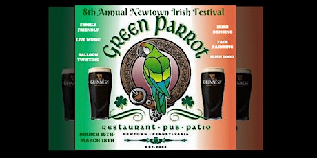 8th Annual Newtown Irish Festival Presented By The Green Parrot primary image