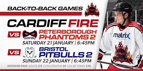 Cardiff Fire - Back-to-Back Games primary image