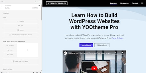 Learn How to Build WordPress Websites with YOOtheme Pro