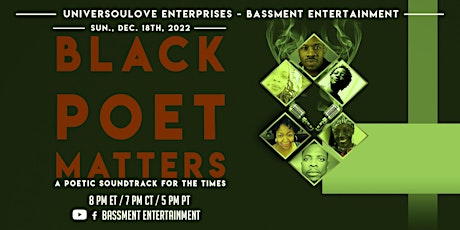 Black Poet Matters - A Poetic Soundtrack for the Times (Session 23) primary image
