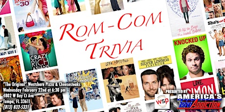 Romantic Comedy Themed Trivia - ONE TICKET PER ATTENDEE
