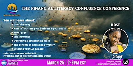 Hauptbild für ✨ THE FINANCIAL LITERACY CONFLUENCE CONFERENCE✨