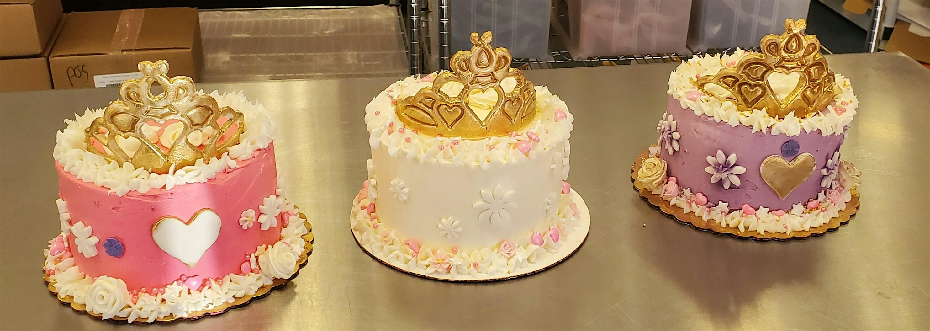 Parent & Me Class: Cake Decorating with Buttercream: Princess Themed Cake