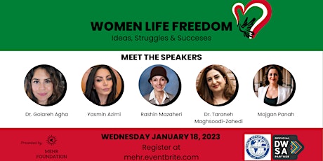 Hauptbild für Women Life Freedom: Ideas, Struggles, Successes (Dreamweek Event)