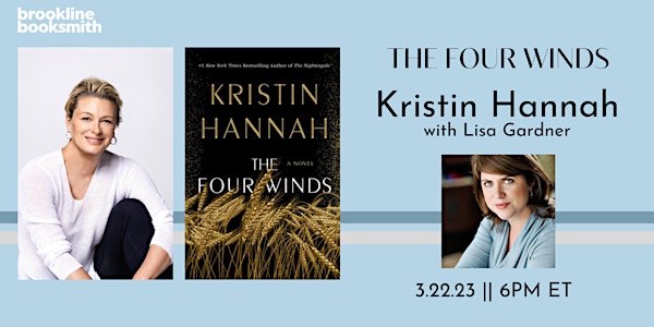 Live with Brookline Booksmith! Kristin Hannah with Lisa Gardner