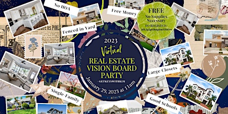 2023 Virtual Real Estate Vision Board Party