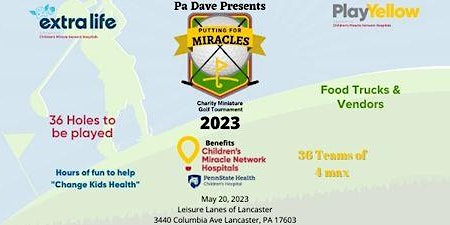 2023 Putting for Miracles Miniature Golf Tournament