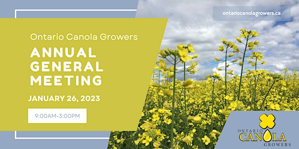 Ontario Canola Growers Annual General Meeting
