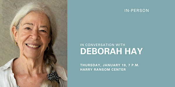 In Conversation with Deborah Hay